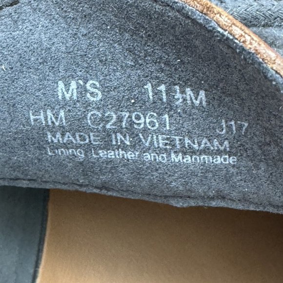 Cole Haan Size 11.5 Original Grand Mens Tie Shoes Stitchlite Wingtip Oxford Gray - Picture 10 of 11